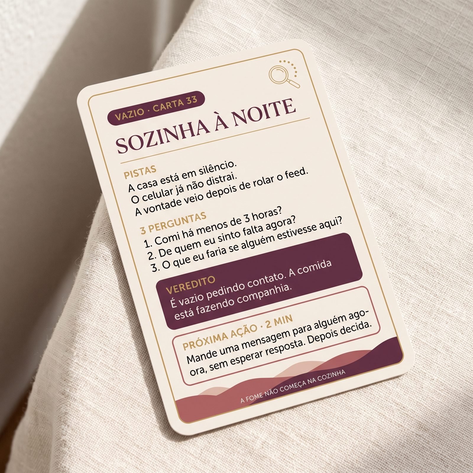 Carta: Sozinha à noite